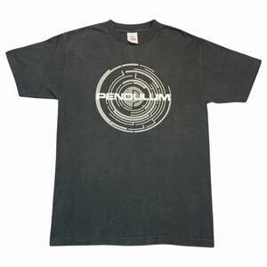 VTG Y2K Pendulum Logo Australia Drum And Bass Band T-Shirt AAA Tag Black Medium